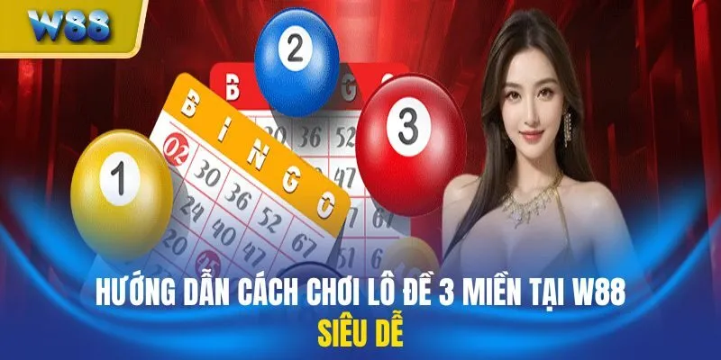 Hướng dẫn cách chơi lô đề 3 miền tại W88 siêu dễ